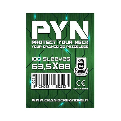 PYN Bustine Protettive 63,5 x 88 mm – 100 Sleeves Trasparenti per Carte TCG