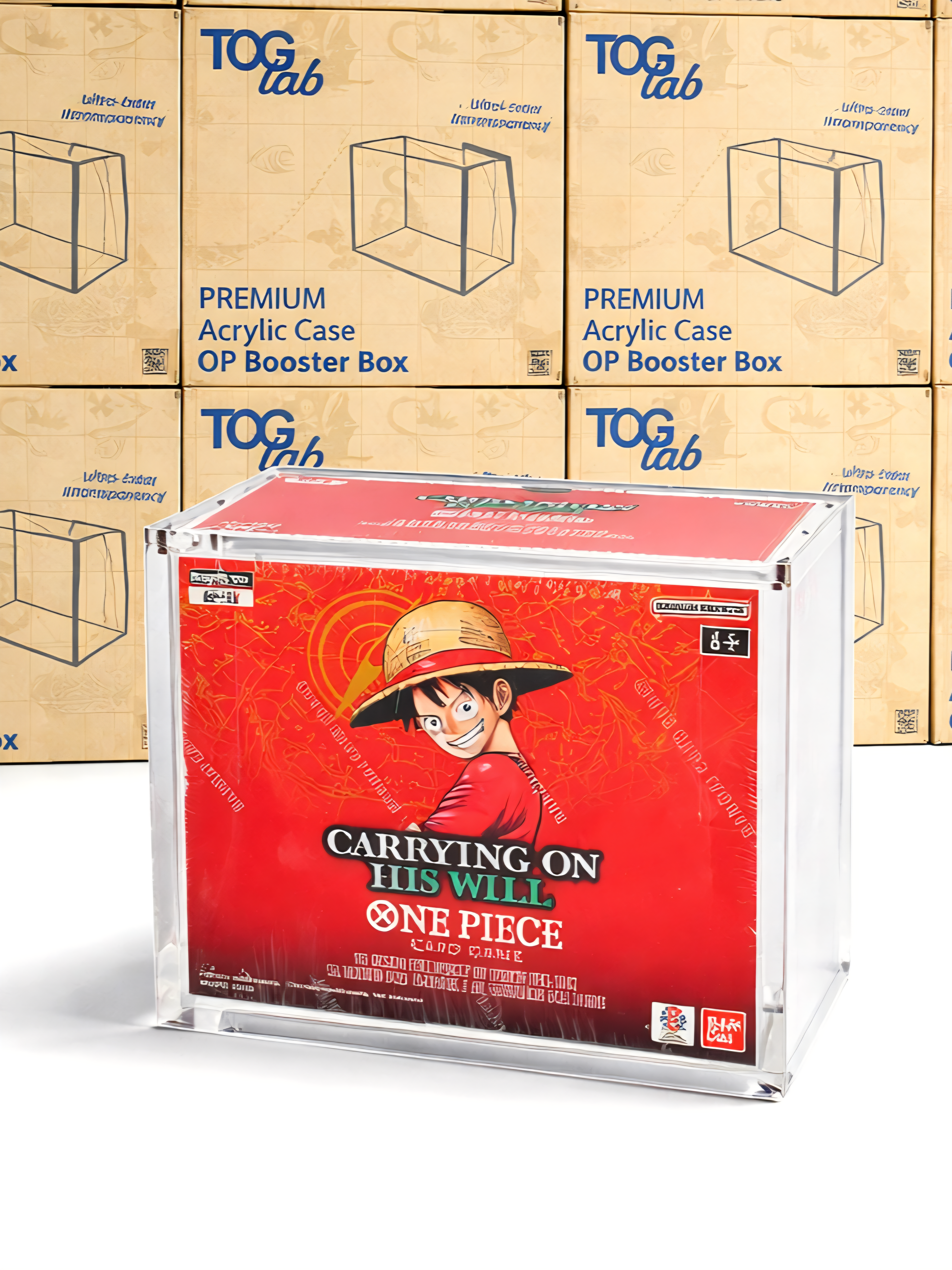 Premium Magnetische Plexiglas-Box für Booster Box One Piece OP-04+ | Ultra Clear UV 99,5%