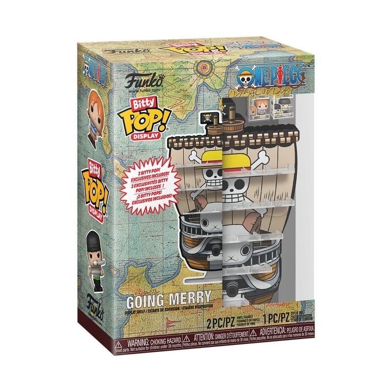 ERWARTETE ANKUNFT 15/07/2026 - Funko Bitty Pop! Display – One Piece – Vogue Merry / Going Merry mit 2 Mikrofiguren