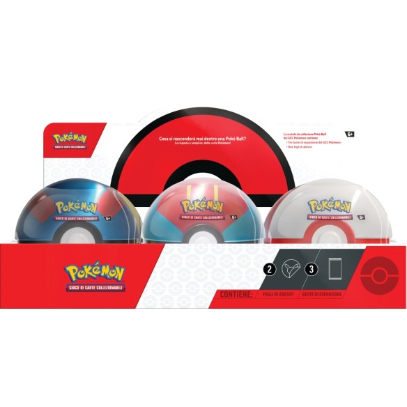 Display 6x Poké Ball Tin 2025 (ITA) - Pokémon