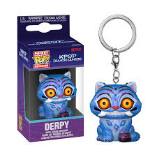 Funko Pocket Pop! Keychain Derpy Demon Hunters – Portachiavi K-Pop Demon Hunters Ufficiale, Mini Figura Collezionabile Anime Style