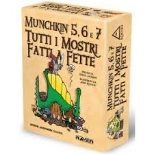 Munchkin 5, 6 e 7 – Tutti i Mostri Fatti a Fette | Espansioni Gioco da Tavolo Italiano, Set Completo Steve Jackson Games
