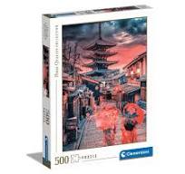 Puzzle Clementoni - Evening in Kyoto 500 pezzi - High Quality Collection