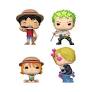 Funko Pop! One Piece 4-Pack Refresh – Special Edition -  Luffy, Zoro, Nami, Sanji – Set Collezionabile Anime, Action Figure Ufficiali
