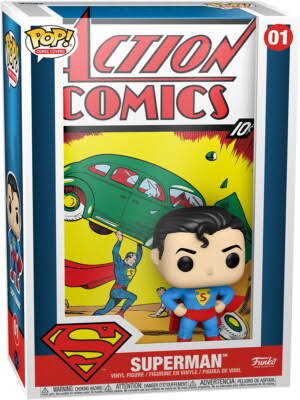 Funko Pop! Vinyl Cover: DC-Superman Action Comic - DC Comics