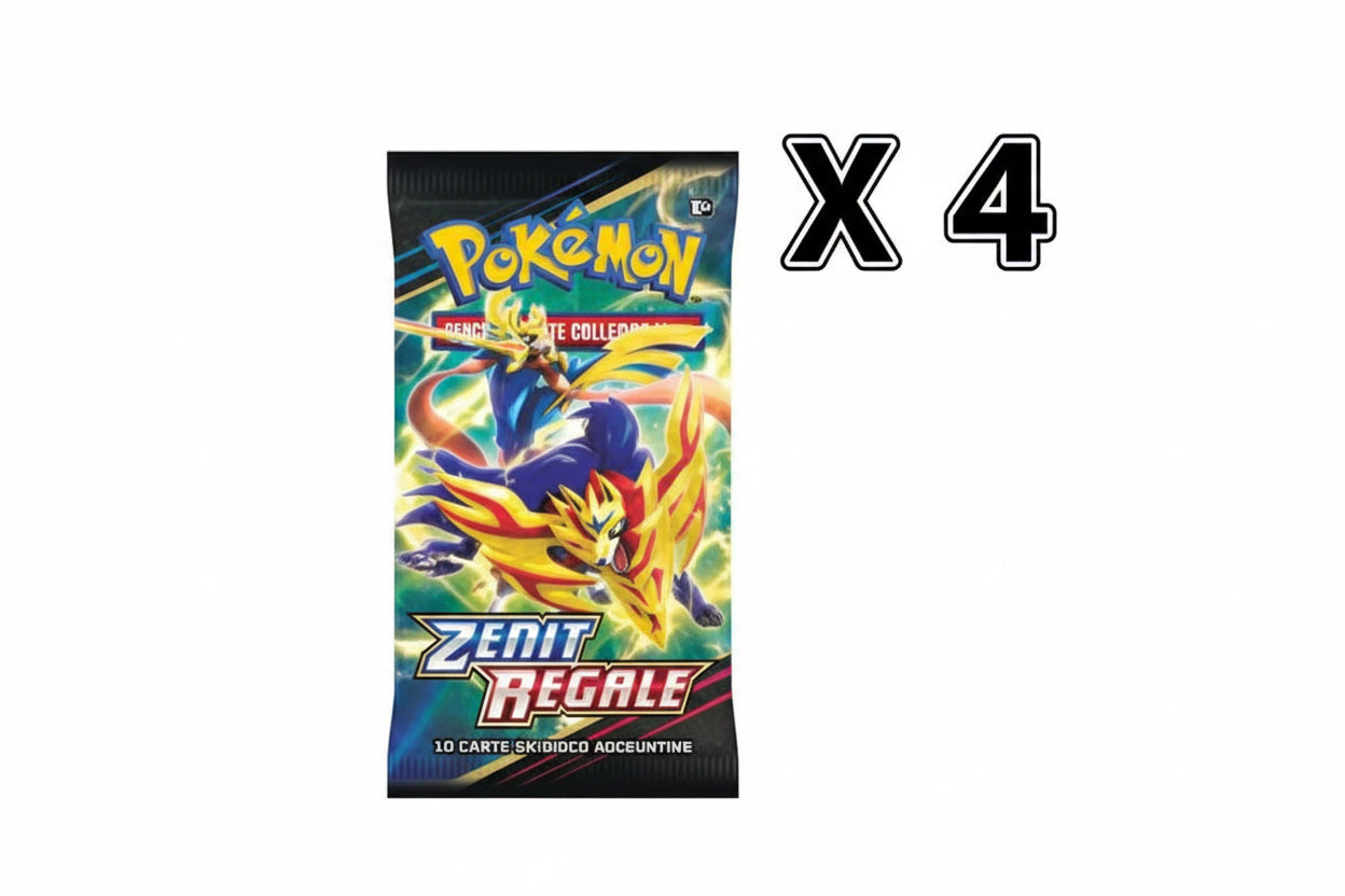4 bustine di carte - Zenit Regale - Pokémon ITA