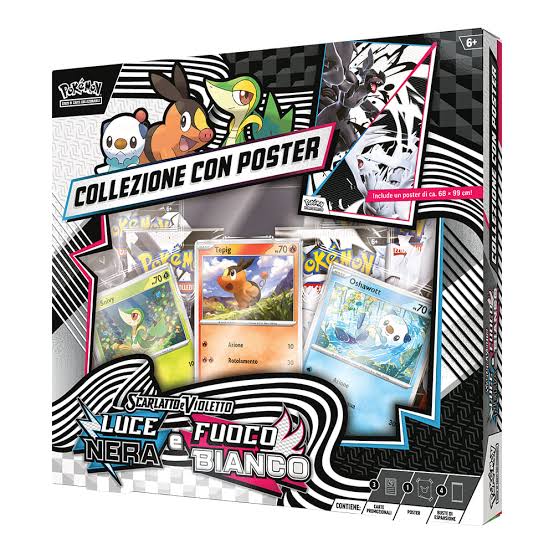Pokémon - Collezione con poster Luce nera e Fuoco bianco