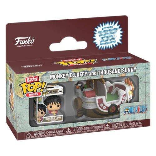 ERWARTETE ANKUNFT 30/06/2026 - One Piece Funko Bitty POP! Ride - Vinylfigur Thousand Sunny & Luffy - 2,5 cm