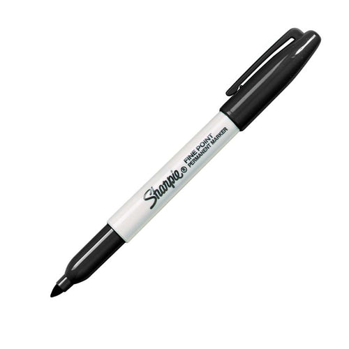 2 marqueurs permanents Sharpie noirs – Précision et durabilité