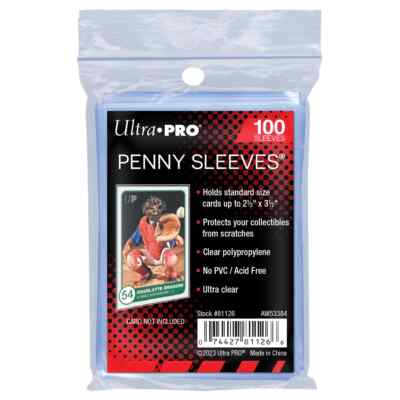 Ultra Pro Penny Sleeves 100 pezzi – Bustine Protettive Carte Collezionabili Pokémon, MTG, Yu-Gi-Oh! – Protezione Trasparente Senza PVC