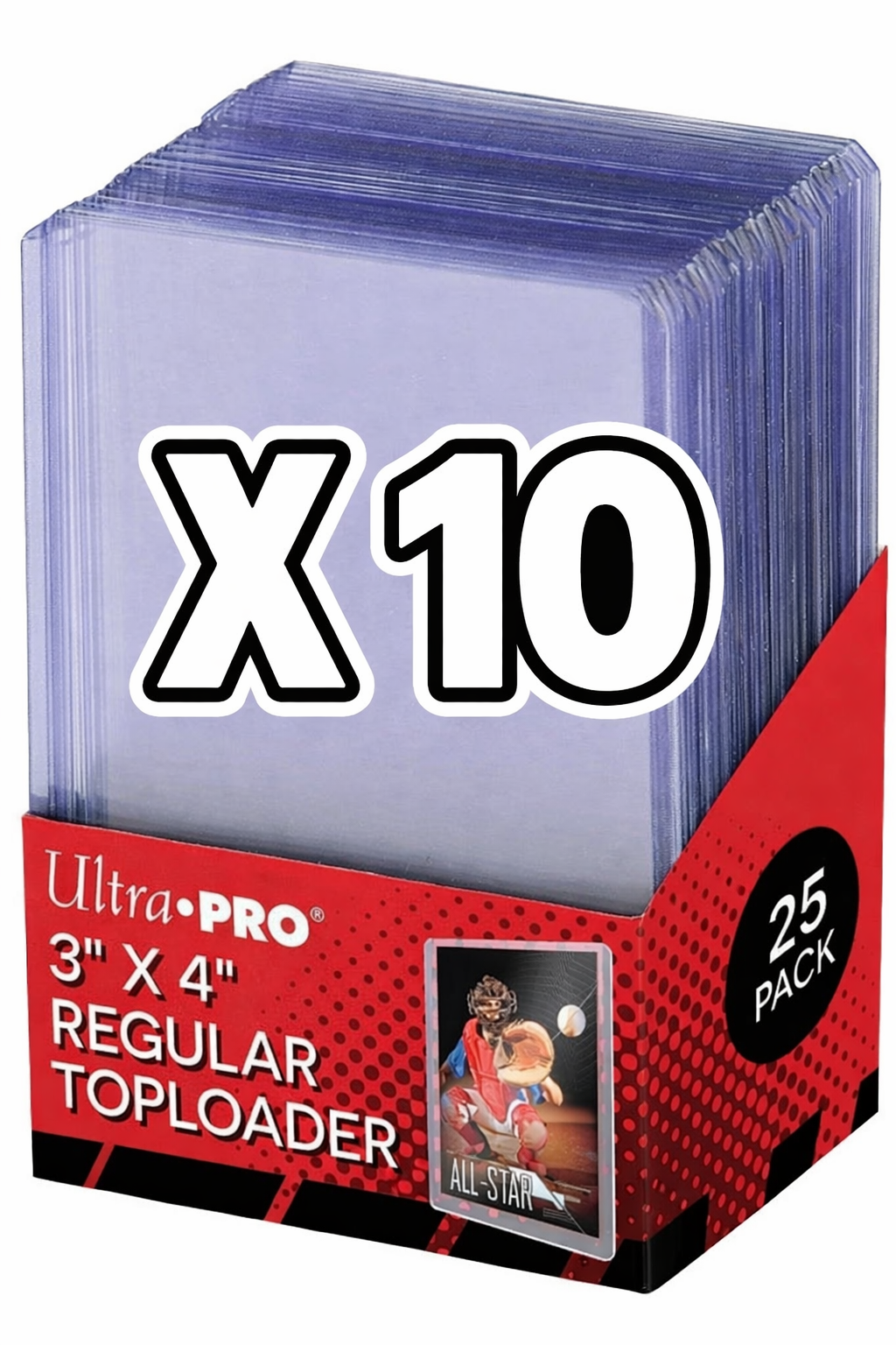 10x Ultra PRO Regular Toploaders 3x4 - TCG GCC MTG K-POP