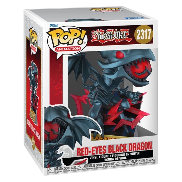 Yu-Gi-Oh! POP! Premium Vinyl Figur Rote-Augen Schwarzer Drache 9 cm | Funko Figur